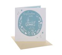 UK Greetings | Confirmation Card | Congratulations Card | Her/Him | Wreath Design | With Envelope | 15.9 x 18.4 cm