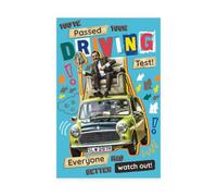 UK Greetings | Congrats On Passing Driving Test Card | Mr Bean Driving Test Design | Congratulations/Proud of You | Greeting Card | Her/Him | With Envelope | 13.7 x 21cm