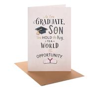 UK Greetings | Congratulations Graduation Card for Son | Congratulations/Proud of You | Him, Boys, Men | Graduate Son Design | With Envelope | 14.9 x 22.9 cm