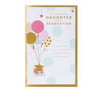 UK Greetings Daughter Graduation Card With Envelope - Balloons Design