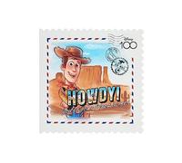UK Greetings Disney 100 Greetings Card For Him/Her/Friend With Envelope - Toy Story Stamp Design, With Woody