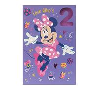 UK Greetings Disney 2nd Birthday Card For Her/Girl With Envelope - Cute Design - With Minnie Mouse