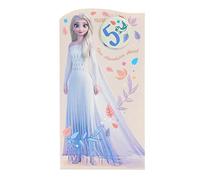 UK Greetings Disney 5th Birthday Card For Her/Girl With Envelope - Frozen Design With Elsa