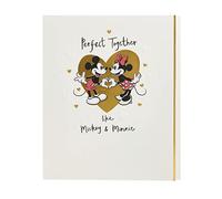 UK Greetings | Disney Anniversary Card | Happy Anniversary | Her/Him | Mickey & Minnie Mouse Design | With Envelope | 159 mm x 184 mm