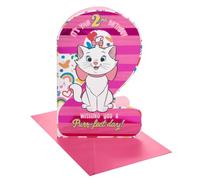 UK Greetings Disney Aristocats 2nd Birthday Card | Aristocats Marie Design