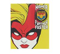 UK Greetings Disney Avengers Captain Marvel Birthday Card with Badge