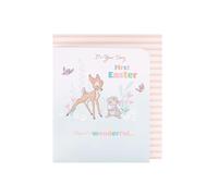 UK Greetings | Disney Bambi Easter Card for Baby Boy/Girl | Her/Him | Bambi & Thumper Design | With Envelope | 15.9 x 18.4 cm