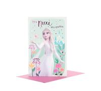 UK Greetings | Disney Birthday Card for Niece | Elsa Design | With Envelope