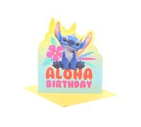 UK Greetings Disney Lilo & Stitch Birthday Card for Boys/Girls - Aloha Design
