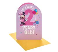 UK Greetings | Disney Minnie Mouse 2nd Birthday Card | Minnie Mouse Design
