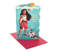 UK Greetings | Disney Moana Birthday Card for Granddaughter | With Envelope | Happy Birthday Gifts | Her/Girls/Women | Greeting Card | 13.7 x 21cm
