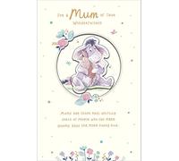 UK Greetings Disney Mother's Day Card With Envelope - Cute Eeyore & Piglet Design, 165x254mm