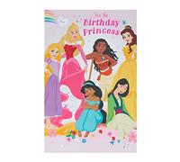UK Greetings Disney Princes Birthday Card - Disney Princess Birthday Card for Her - Birthday Card for Girl - For the Birthday Princess, Multi, (698305-0-1)