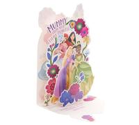UK Greetings Disney Princess Birthday Card for Mummy - Pop-Up Floral Design