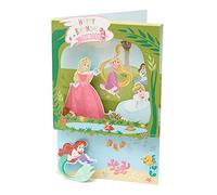 UK Greetings Disney Princess Birthday Card - Princess Birthday Card for Girls - Disney Princess Card for Girls