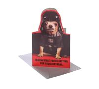 UK Greetings | Disney Star Wars Birthday Card | Happy Birthday Gifts | Her/Him | Funny Dog Vader Design | With Envelope | 155 x 235 mm