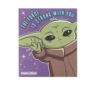 UK Greetings Disney The Mandalorian Birthday Card for Boy/Girl - The Force Is Strong With You Design