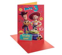 UK Greetings | Disney Toy Story 5 3rd Birthday Card | Fun Toy Story Design