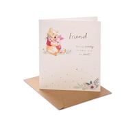 UK Greetings | Disney Winnie the Pooh Birthday Card | Happy Birthday Gifts | Her/Him | Heartfelt Pooh & Piglet Design | With Envelope | 165 x 190 mm