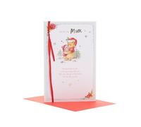 UK Greetings Disney Winnie The Pooh Christmas Card for Mum - Pooh & Piglet Design