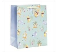 UK Greetings | Disney Winnie The Pooh Large Gift Bag for Him/Her/Friend | Party Bags for Presents | Birthdays/Weddings/Christmas | Pooh & Eeyore Design | 26 x 32 x 15 cm