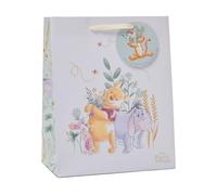 UK Greetings Disney Winnie The Pooh Medium Gift Bag for Him/Her/Friend - for Birthdays, Thank You & Other Events - Pooh & Eeyore Design