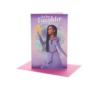 UK Greetings | Disney Wish Birthday Card for Granddaughter | With Envelope | Asha Design from Disney's Wish | Happy Birthday Gifts | Greeting Card | Her/Girls/Women | 14.9 x 22.9 cm