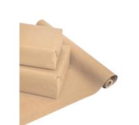 UK Greetings | Eco Brown Kraft Paper Roll | Gift Wrapping | Birthdays/Weddings/Christmas/New Year | Eco Design | 1000x50 cm