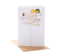 UK Greetings | Engagement Card | Bride & Groom | Her/Him | Balloon Design | With Envelope | 137 mm x 210 mm