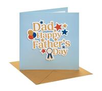 UK Greetings | Father's Day Card for Dad | Balloons and Stars Design