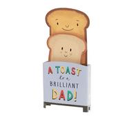 UK Greetings | Father's Day Card for Dad | Card for Dad, Grandad, Husband | Him, Boys, Men | 3D Toast Design | With Envelope | 14.4 x 22.5cm