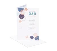 UK Greetings | Father's Day Card for Dad | Card for Dad, Grandad, Husband | Him, Boys, Men | Heartfelt Design | With Envelope | 149x229 mm