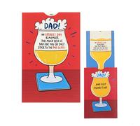 UK Greetings | Father's Day Card for Dad | Card for Dad, Grandad, Husband | Him, Boys, Men | Interactive Beer Design | With Envelope | 13.7x21 cm