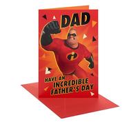 UK Greetings | Father's Day Card for Dad | Card for Dad, Grandad, Husband | Him, Boys, Men | Mr Incredible Design | With Envelope | 14.9 x 22.9 cm