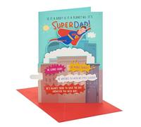UK Greetings | Father's Day Card for Dad | Card for Dad, Grandad, Husband | Him, Boys, Men | Super Dad Novelty Design | With Envelope | 14.9 x 22.9 cm