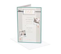 UK Greetings | Father's Day Card for Dad | Card for Dad, Grandad, Husband | Him, Boys, Men | Sweet Rhyme Design | With Envelope | 165x254 mm