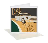UK Greetings Father's Day Card for Dad | Classic Car Design | With Envelope