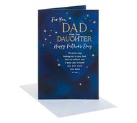 UK Greetings | Father's Day Card for Dad from Daughter | Heart Design