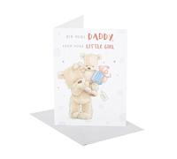 UK Greetings Father's Day Card for Dad From Your Little Girl - Teddy Bear Design