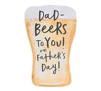 UK Greetings Father's Day Card For Dad With Envelope - Beer Shape Design