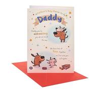 UK Greetings | Father's Day Card for Daddy | Card for Dad, Grandad, Husband | Him, Boys, Men | Poem Design | With Envelope | 14.9 x 22.9 cm