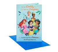 UK Greetings | Father's Day Card for Daddy from Daughter | Princess Design