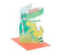 UK Greetings | Father's Day Card For Daddy | Him, Boys, Men | Cartoon Crocodile Design | For My Brilliant Daddy | Greeting Card With Envelope | 13.7 x 21 cm