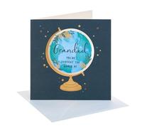 UK Greetings | Father's Day Card for Grandad | Globe Design | With Envelope