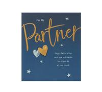 UK Greetings Father's Day Card For Partner With Envelope - 3D Effect Design