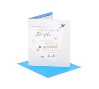 UK Greetings Father's Day Card From Daughter | Lovely Design With Envelope