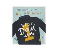 UK Greetings Father's Day Card from Your Son - Best Dad Ever Jacket Design