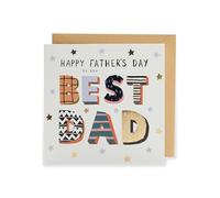 UK Greetings | Father's Day Card | Starry Design | With Envelope