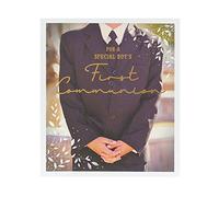 UK Greetings First Communion Card, First Holy Communion Congratulations Card, Religious Card, for a Special Boy's First Communion, Photographic Communion Card for Boys