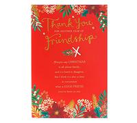 UK Greetings Friend Christmas Card - Friendship Christmas Card - Happy Christmas Card for Friend - Thanks You Card for Friend, Multi, 615854-0-1